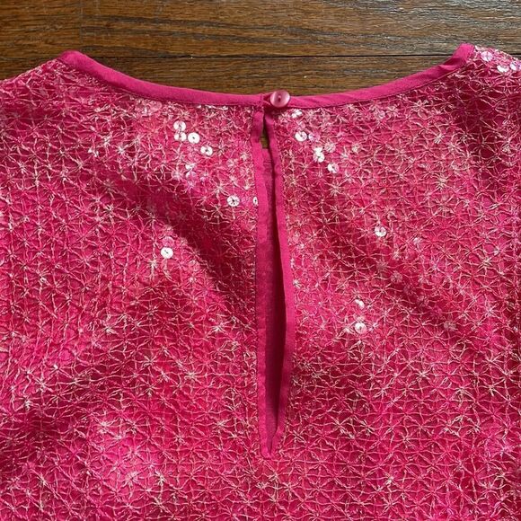 Verb by Pallavi Singhee Sheer-Sleeve Sequin Dress NWT - Picture 7 of 8